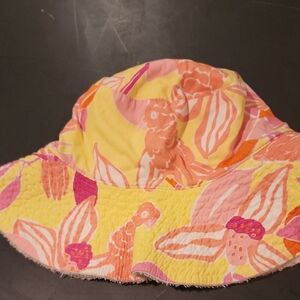 Lilly Pulitzer Women's Floral Hat - Pink and Yellow